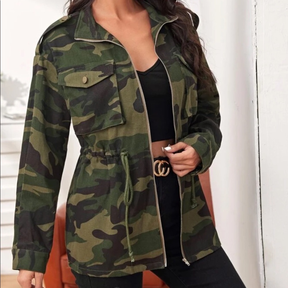 Camo print jacket
